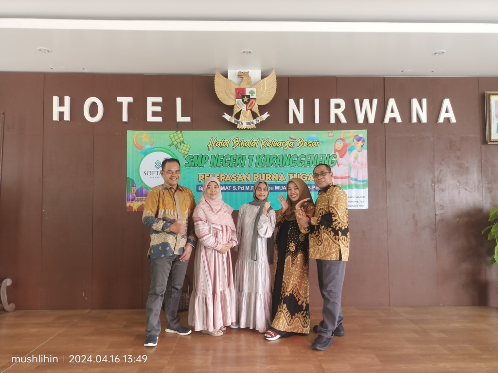 Halal bihalal dan pelepasan purna tugas di hotel Nirwana Sarangan Magetan
